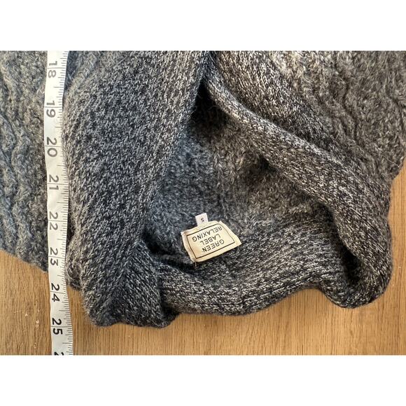 United Arrows Green Label Relaxing Wool Cardigan Sweater Gray Shawl Men’s S - Picture 5 of 6